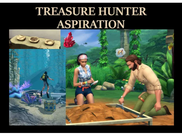 Maxis Match Treasure Hunter Aspiration by Simmiller - The Sims 4 Custom Content