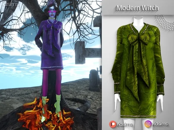 Alpha Modern Witch - The Sims 4 Custom Content