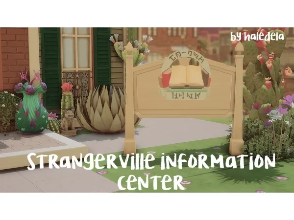 Maxis Match haledela Strangerville Information Center - The Sims 4 Custom Content
