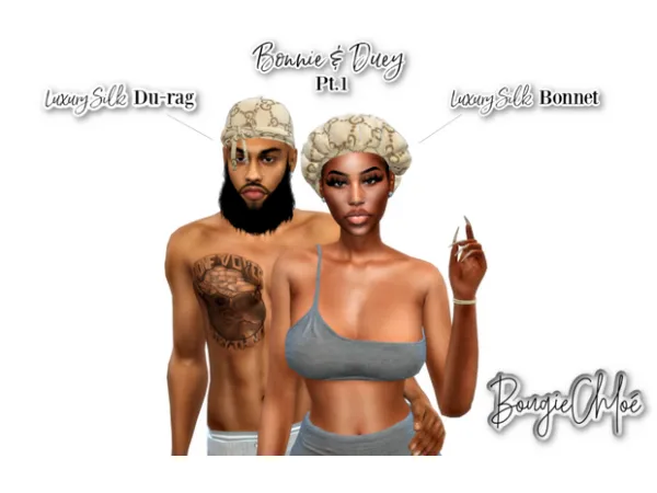 Alpha Bonnie Duey Bonnet by BougieChloe - The Sims 4 Custom Content