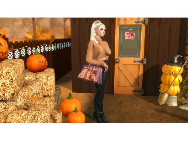 Alpha Halloween Special CAS Birkin Accessories by PlatinumLuxeSims - The Sims 4 Custom Content