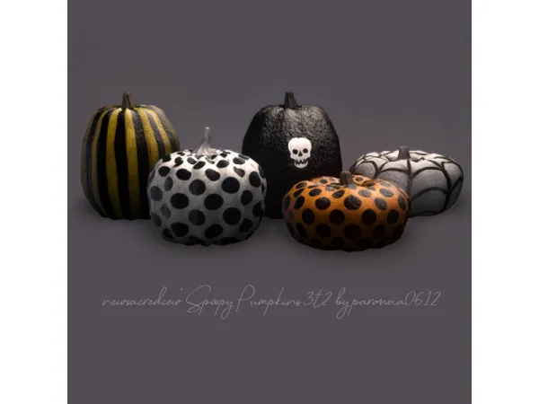 newsacredcow Spoopy Pumpkins 3t2 - The Sims 2 Custom Content