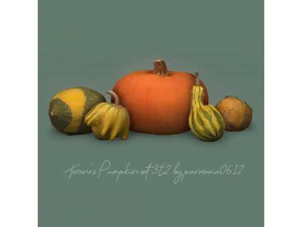 Torenos Pumpkin set 3t2 - The Sims 2 Custom Content