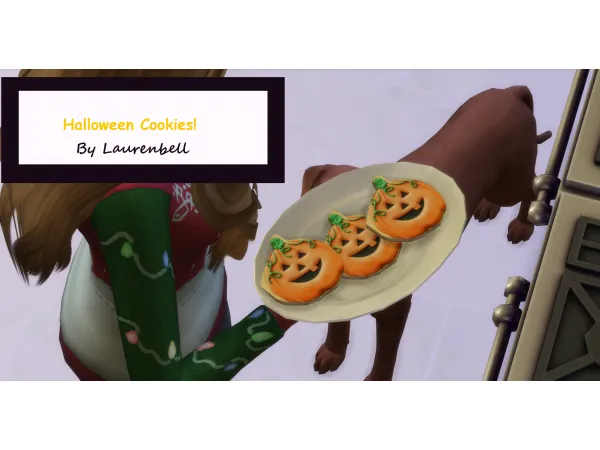 Alpha Halloween Cookies by Laurenbell2016 - The Sims 4 Custom Content