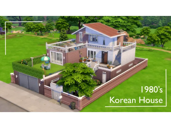 Maxis Match 1980s Korean House No - The Sims 4 Custom Content