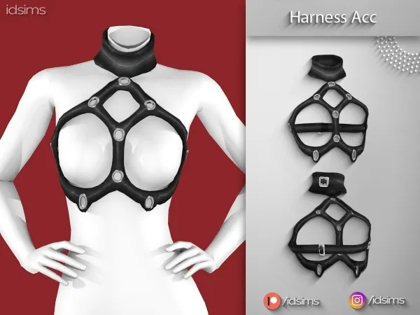 Alpha Harnes Acc - The Sims 4 Custom Content