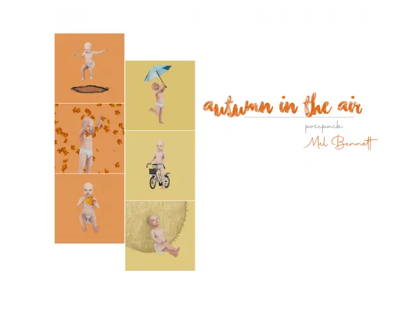 Maxis Match Autumn in the air Posepack - The Sims 4 Custom Content