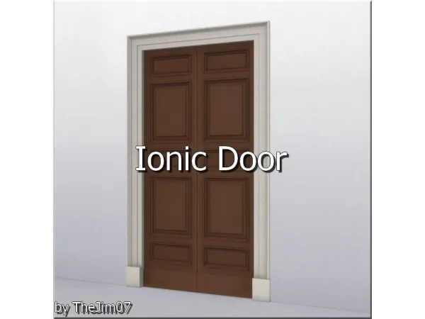 Mix Ionic Door by TheJim07 - The Sims 4 Custom Content