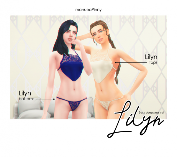 Maxis Match Lilyn Sexy sleepwear set by simsfinds - The Sims 4 Custom Content