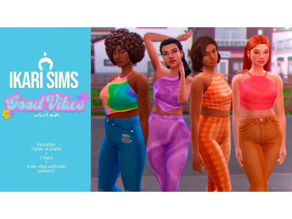Maxis Match Good Vibes Mini Set Sims by Ikari - The Sims 4 Custom Content