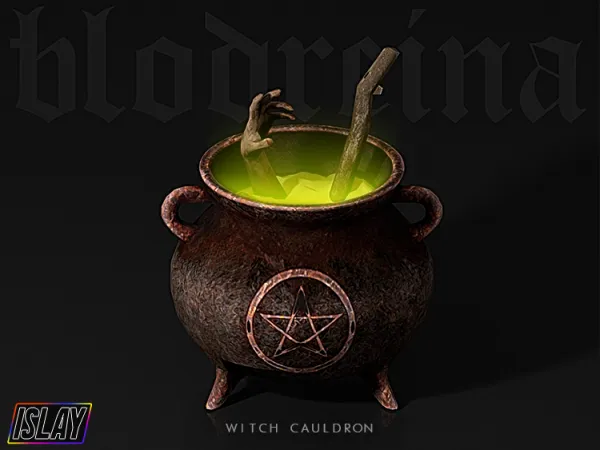 Alpha Witches Cauldron - The Sims 4 Custom Content