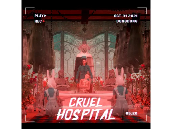 Alpha [RxDxH] CRUEL HOSPITAL_ Collaboration - The Sims 4 Custom Content