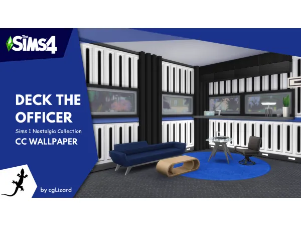 Maxis Match Deck the Officer Sims 1 Nostalgia Collection by cgLizard by cgLizard - The Sims 4 Custom Content
