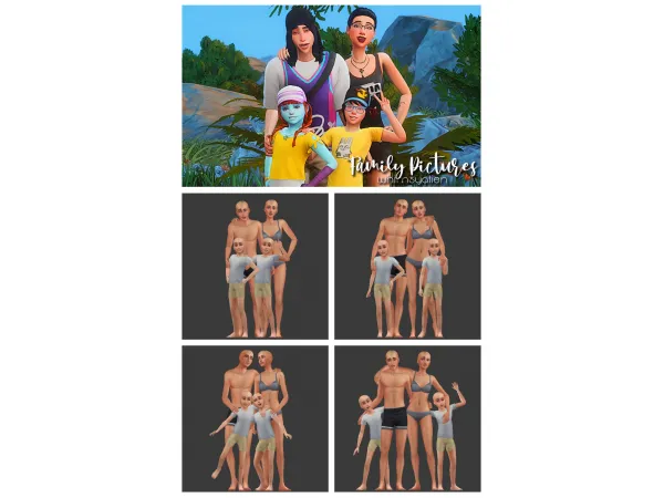 Mix Family Pictures - The Sims 4 Custom Content