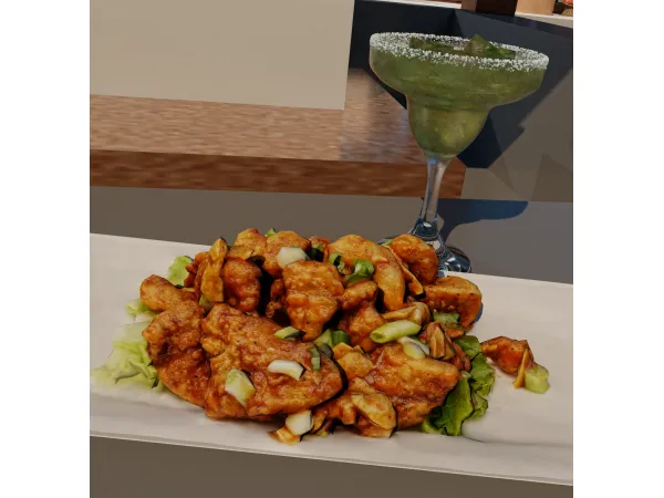 Alpha Thai Chicken Bites by Afrosimtric Sims - The Sims 4 Custom Content
