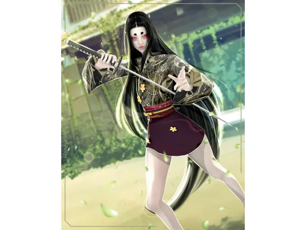 Mix [HS4] Katana Model Poses by HoneysSims4 - The Sims 4 Custom Content