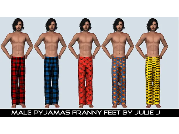 AM Pyjamas Franny Feet by Julie J - The Sims 2 Custom Content