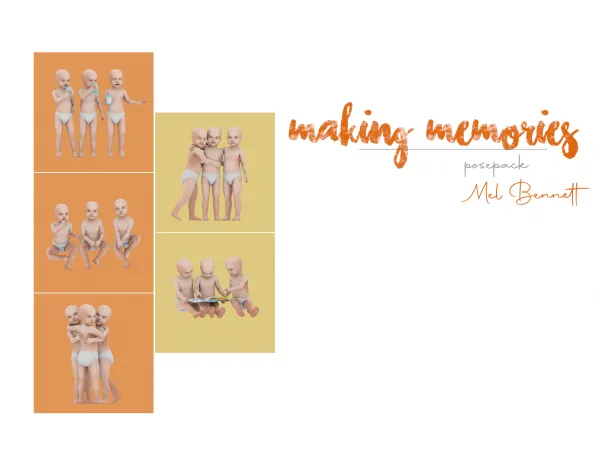 Mix Making Memories Posepack - The Sims 4 Custom Content