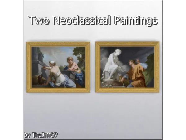 Mix Two Neoclassical Paintings by TheJim07 - The Sims 4 Custom Content