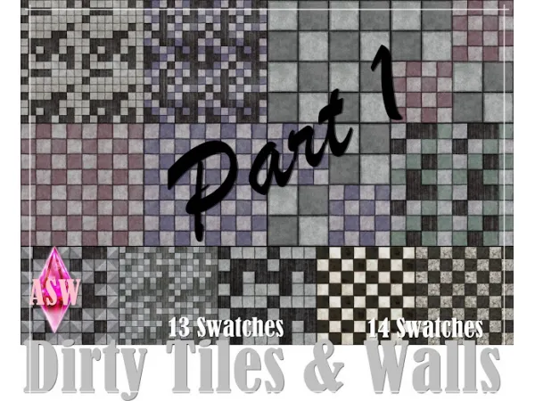Maxis Match Dirty Tiles Walls Part 1 - The Sims 4 Custom Content