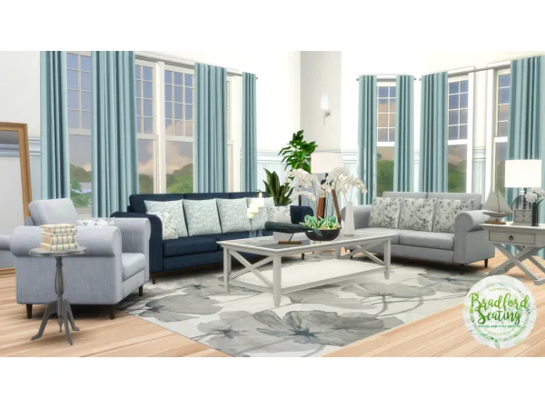 Maxis Match Bradford Seating Rolled Arm Style Sofas - The Sims 4 Custom Content