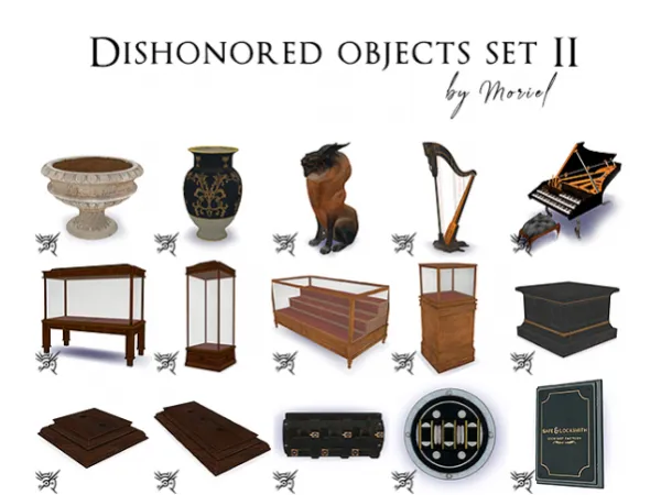Maxis Match Dishonored 2 objects set II - The Sims 4 Custom Content