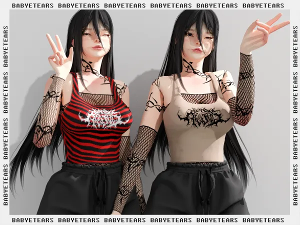 Alpha Tears wh0r3 by B a b y e t e a r s - The Sims 4 Custom Content