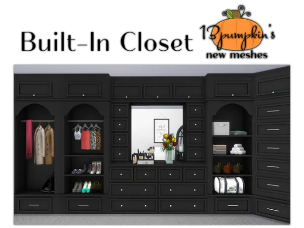Maxis Match Built In Closet Set - The Sims 4 Custom Content