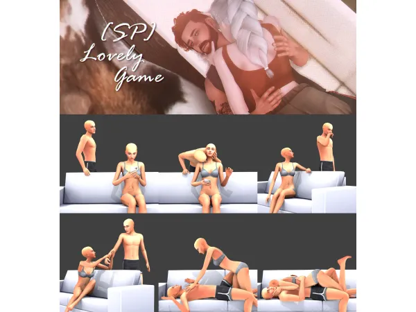 Mix [SP]Lovely Game by sciophobis - The Sims 4 Custom Content