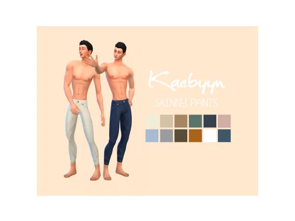Maxis Match Kaebyyn Skinny Pants by Kaebyyn - The Sims 4 Custom Content