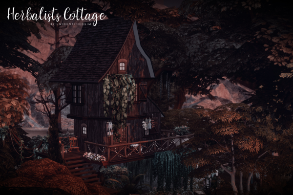 Maxis Match A Herbalists Cottage by simsfinds - The Sims 4 Custom Content