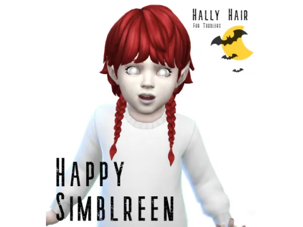 Maxis Match Hally Hair Toddler - The Sims 4 Custom Content