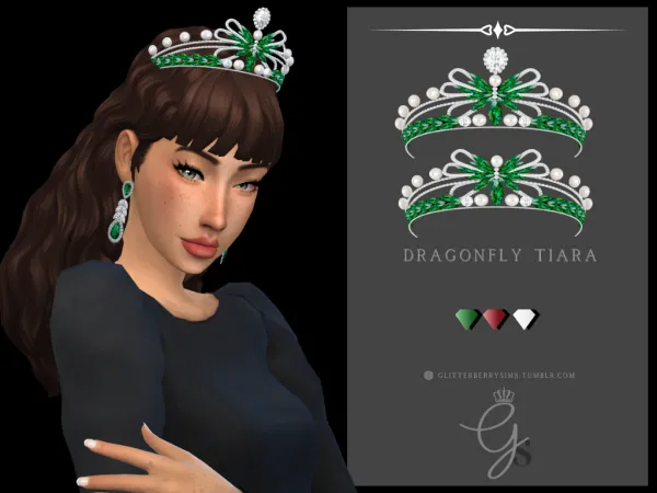 DragonFly Tiara by Glitterberry Sims