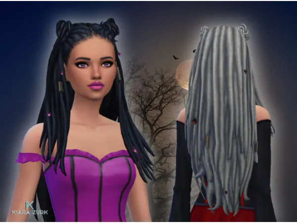 Halloween Hairstyle + Spider Accessory