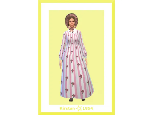 Maxis Match Inger Dress for Adults and Children BGC - The Sims 4 Custom Content