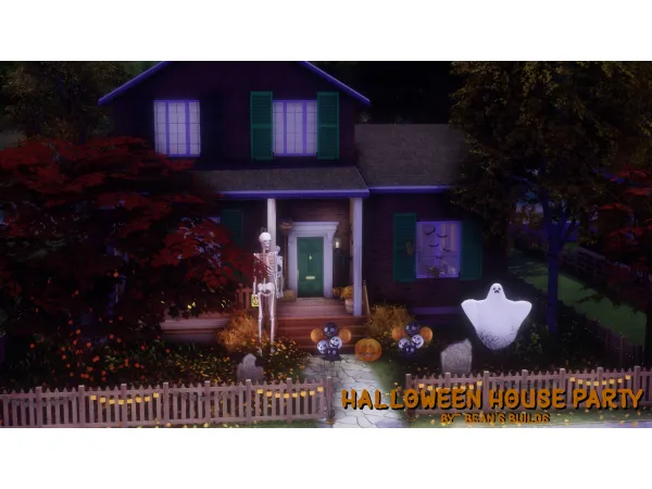 Maxis Match Halloween House Party - The Sims 4 Custom Content