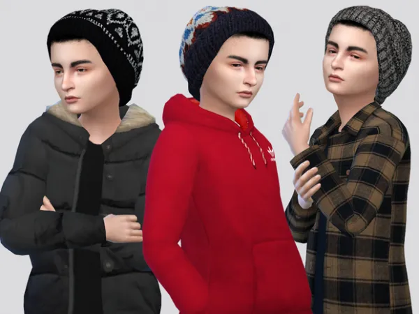 Maxis Match Jacques Beanie Boys (Mick) by McLayneSims - The Sims 4 Custom Content