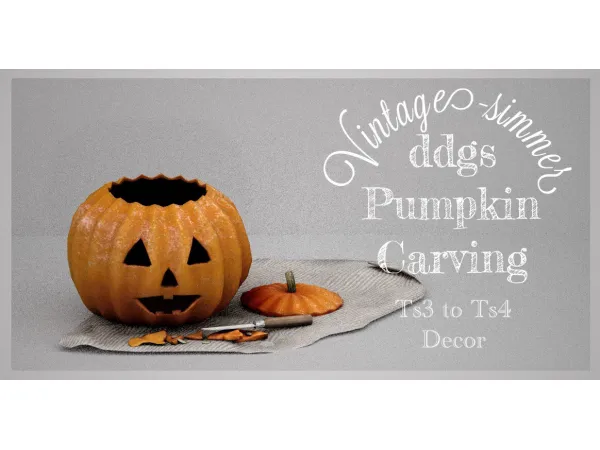 Mix Pumpkin Carving - The Sims 4 Custom Content
