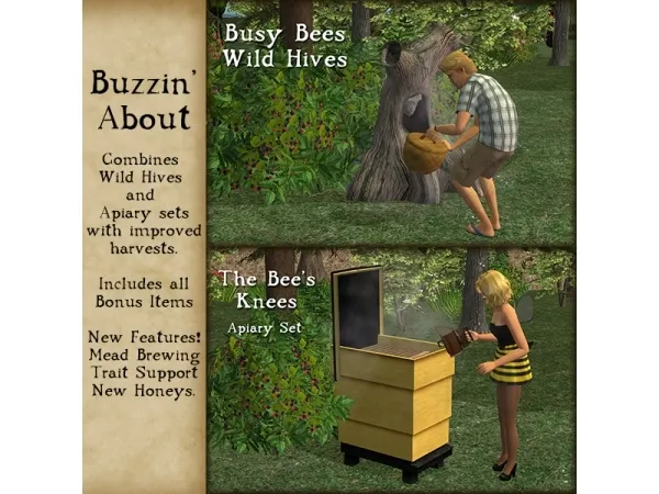 Buzzin About All Things Bees and Honey - The Sims 2 Custom Content