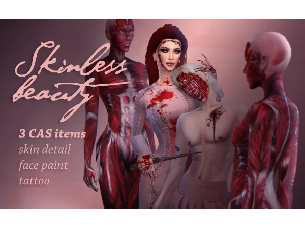 Mix SKINLESS BEAUTY by UGLIE - The Sims 4 Custom Content