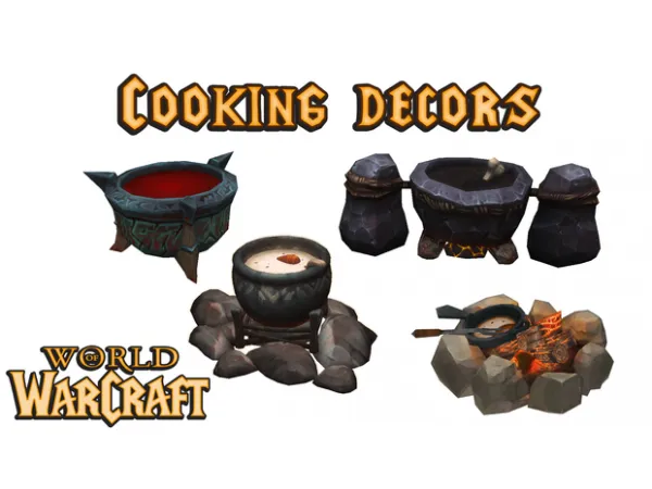 Maxis Match Cooking decors Auditore by Natalia - The Sims 4 Custom Content