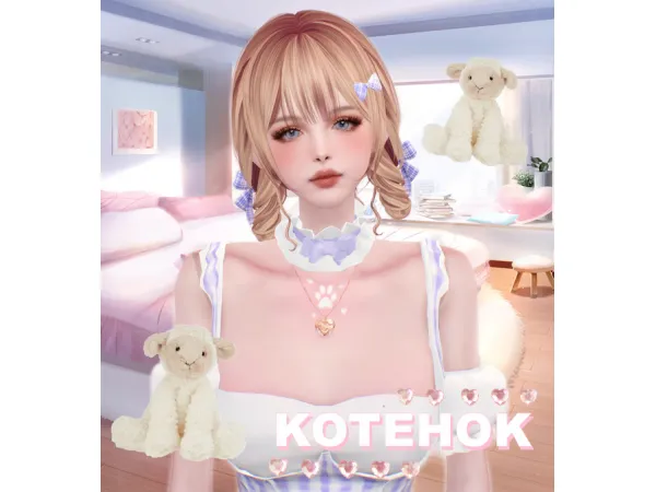Alpha Nikki Hair 38 by kotehoksims - The Sims 4 Custom Content