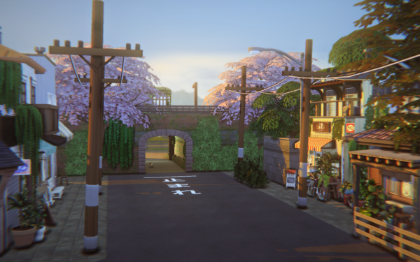 Maxis Match OLD HARUKA TOWN by simsfinds - The Sims 4 Custom Content