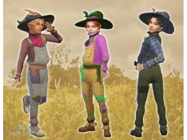 Maxis Match Scare Crow for Kids - The Sims 4 Custom Content