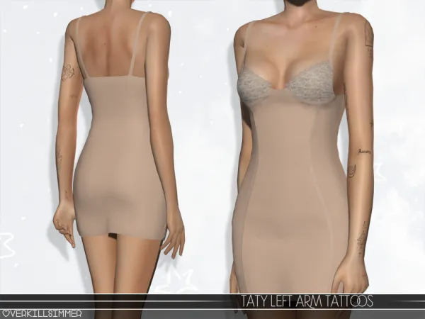 Mix Tatty left arm tattoos - The Sims 4 Custom Content