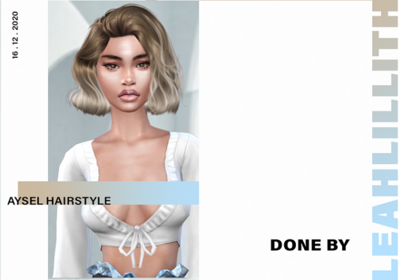 Alpha Aysel Hairstyle by simsfinds - The Sims 4 Custom Content
