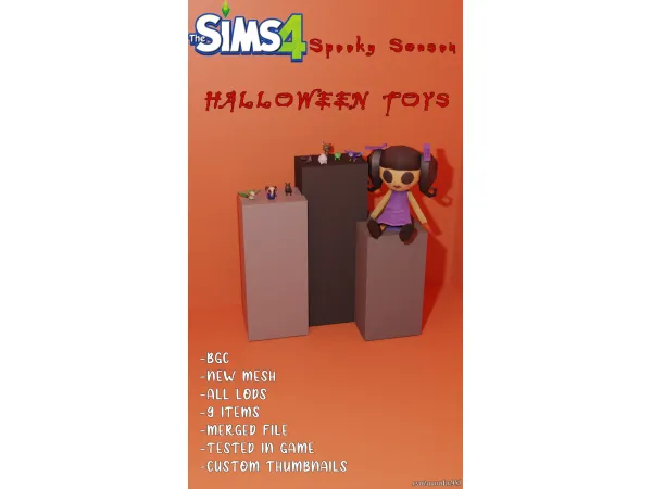 Maxis Match Halloween Toys by xSavannahx987 - The Sims 4 Custom Content