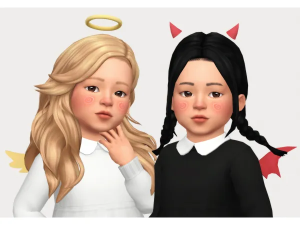 Maxis Match tiny angel devil by casteru - The Sims 4 Custom Content