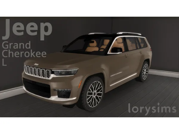 Mix 2021 Jeep Grand Cherokee L by LorySims - The Sims 4 Custom Content