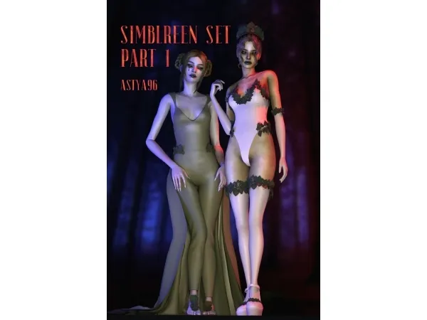 Alpha Simblreen Set (2021) Part 1 by astya96cc - The Sims 4 Custom Content
